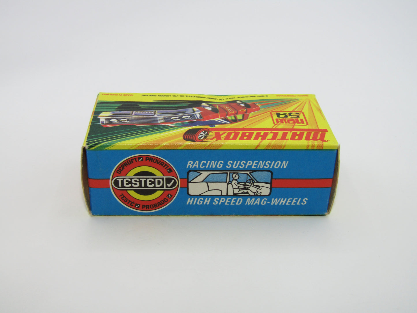 Matchbox Superfast 59B Mercury Police Car DARK BLUE Windows SILVER Base