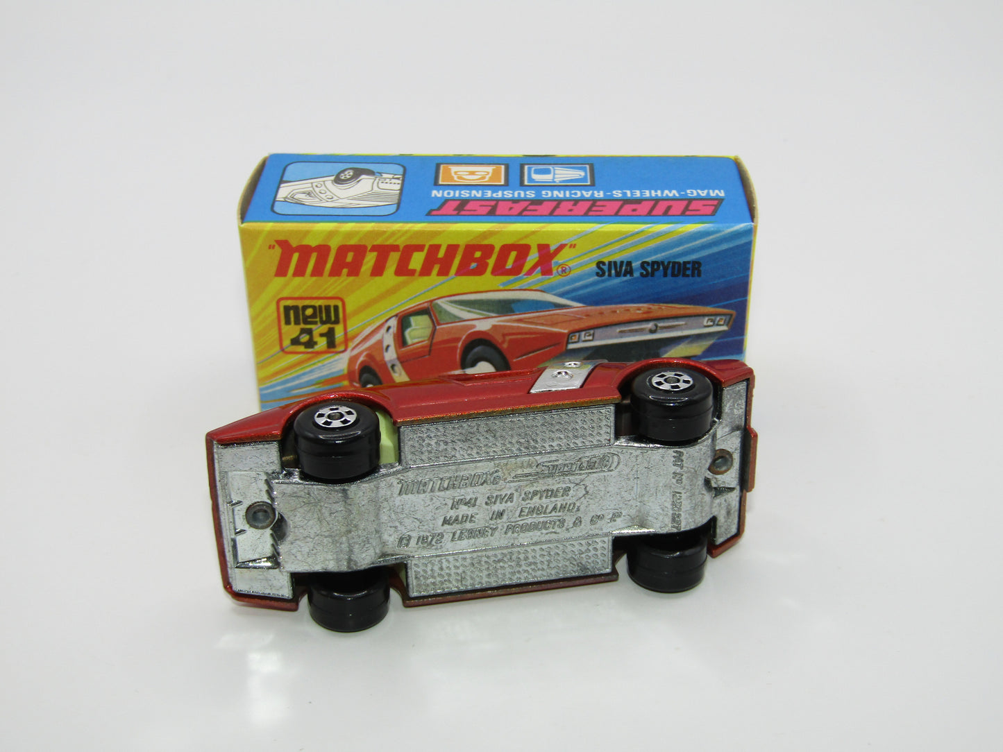 Matchbox Superfast 41B Siva Spyder Bronze CHROME STRAP