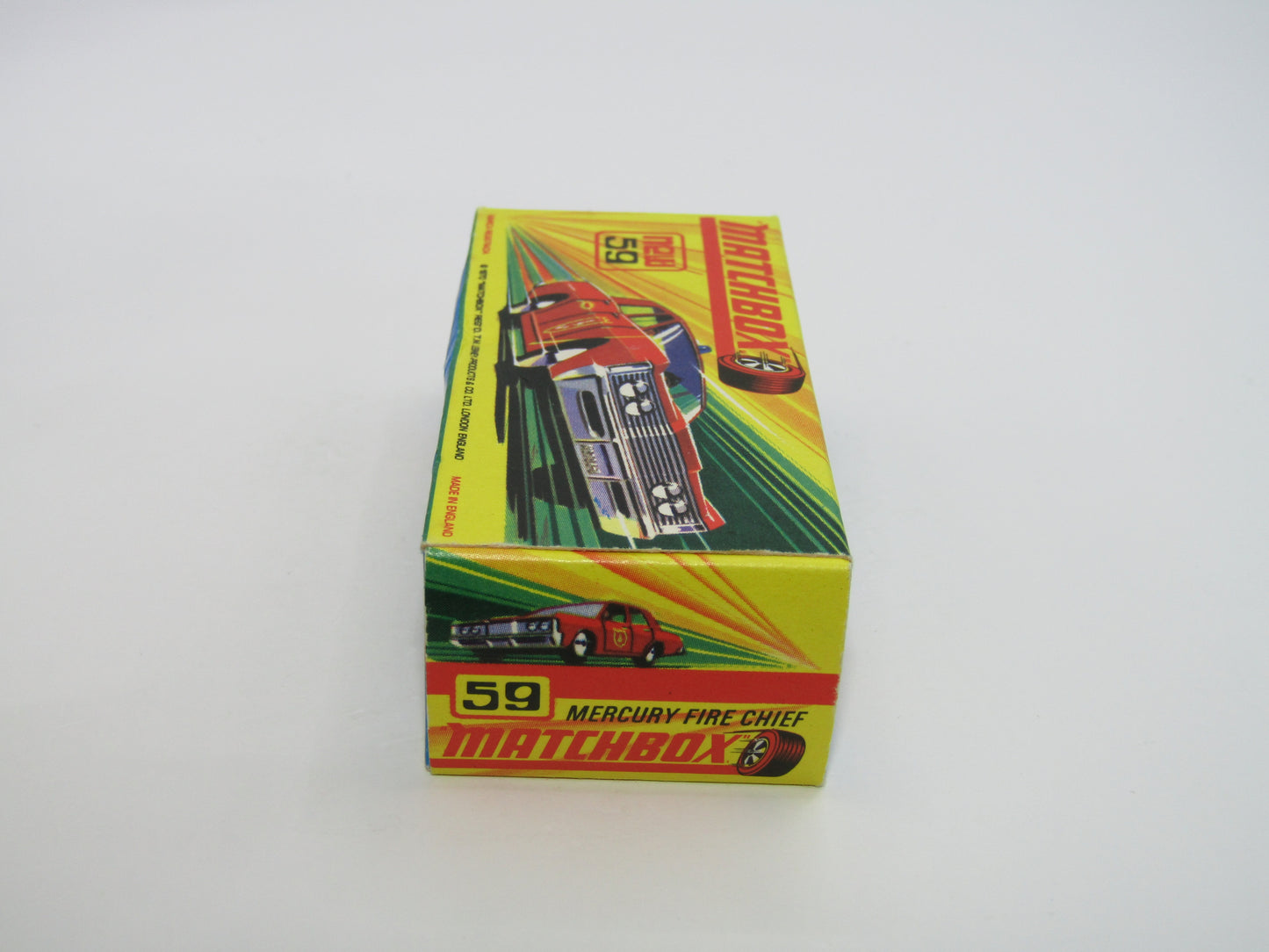 Matchbox Superfast 59B Mercury Police Car DARK BLUE Windows SILVER Base