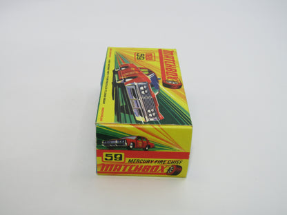 Matchbox Superfast 59B Mercury Police Car DARK BLUE Windows SILVER Base