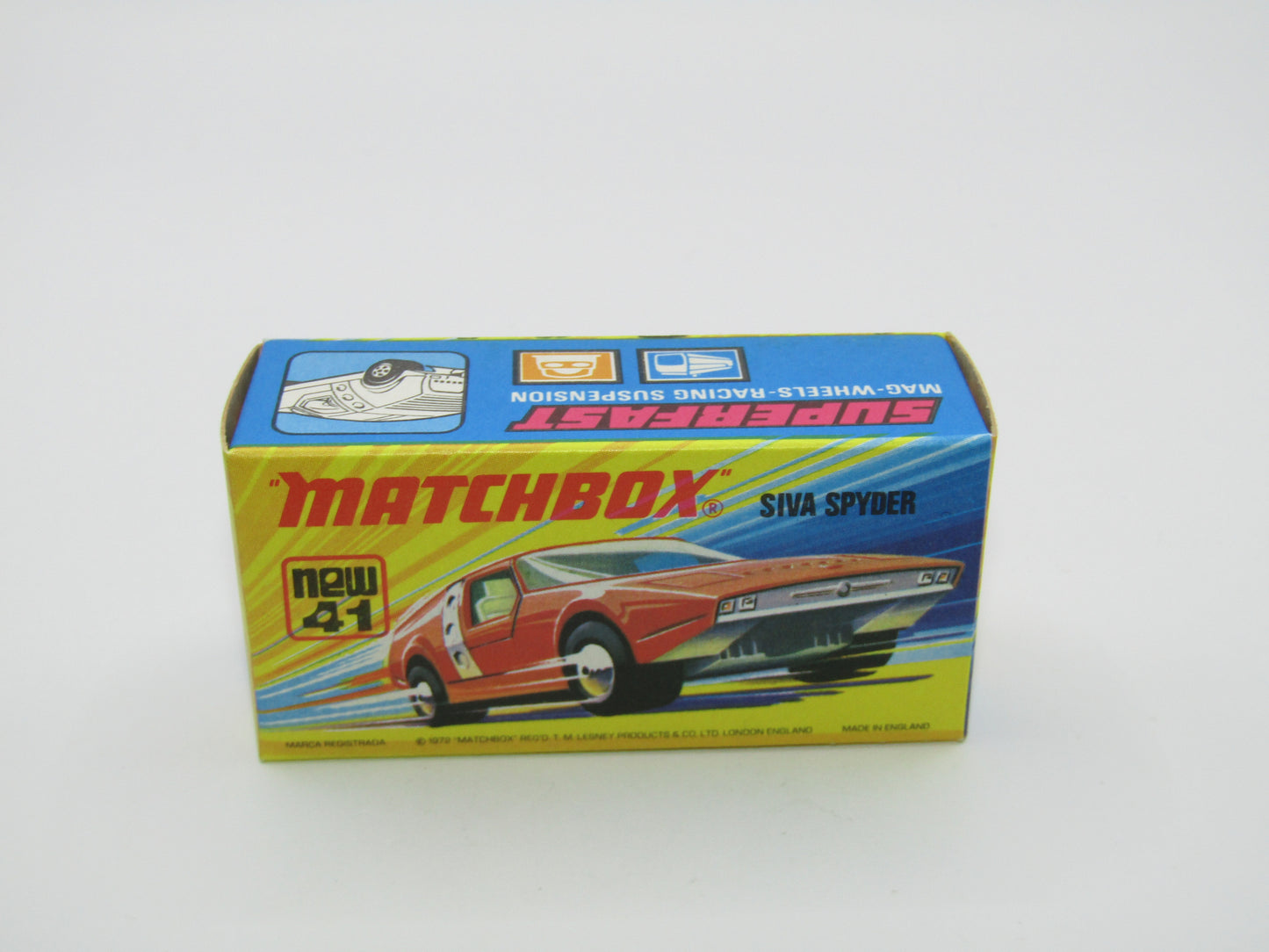 Matchbox Superfast 41B Siva Spyder Bronze CHROME STRAP