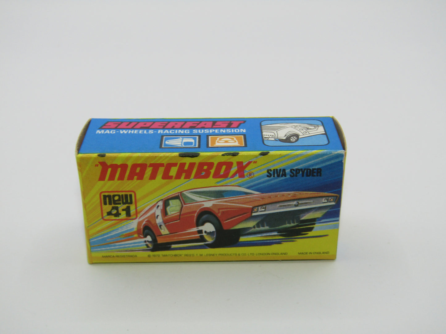 Matchbox Superfast 41B Siva Spyder Bronze CHROME STRAP