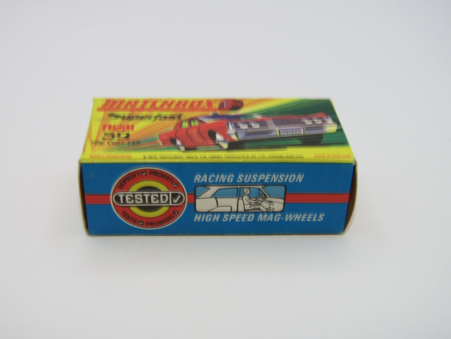 Matchbox Superfast 59B Mercury Police Car CLEAR Windows SILVER Base Code Red