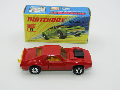 Matchbox Superfast 9B AMX Javelin RED - SILVER BASE