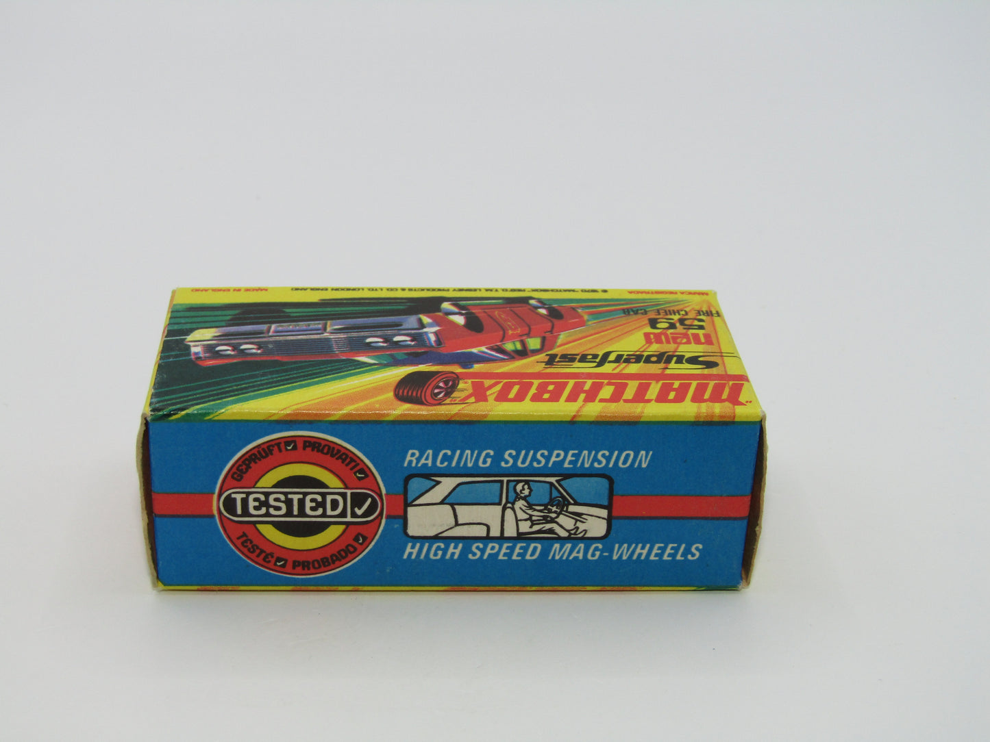 Matchbox Superfast 59B Mercury Police Car Police Label GREEN Roof Lights