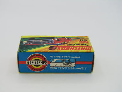 Matchbox Superfast 59B Mercury Police Car Police Label GREEN Roof Lights
