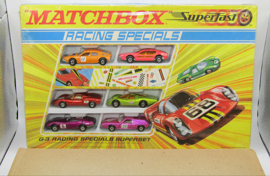 Matchbox Superfast G-3 Racing Specials Superset Factory Shrinkwrapped Set