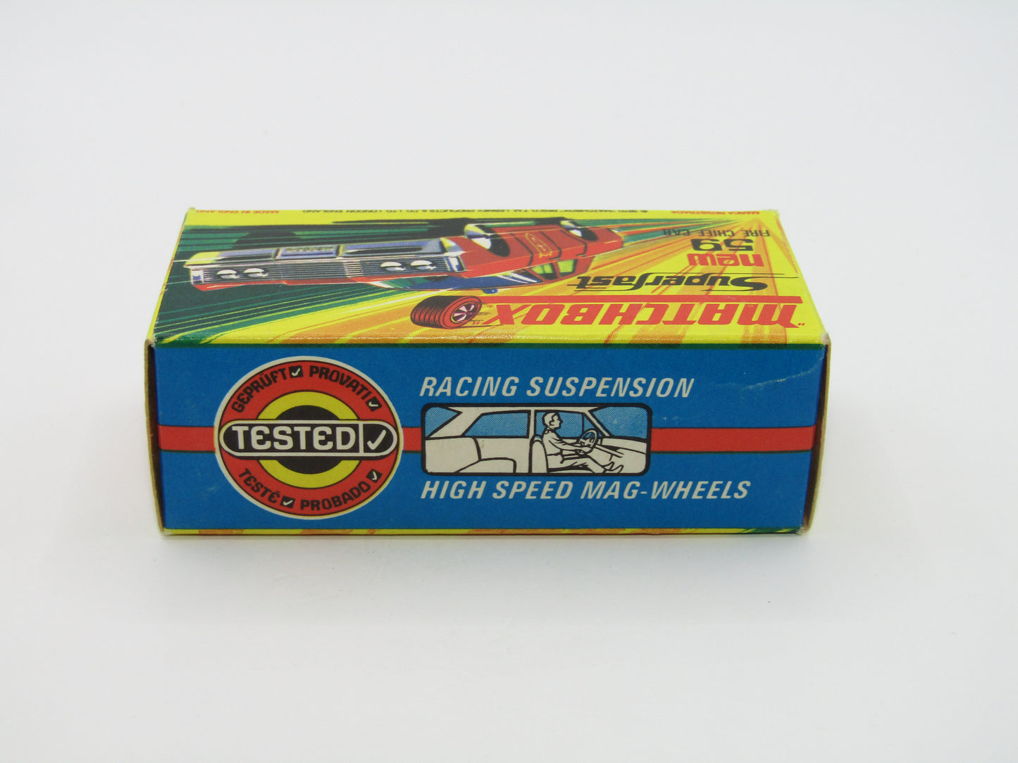 Matchbox Superfast 59B Mercury Police Car Police No Labels GREEN Roof Lights