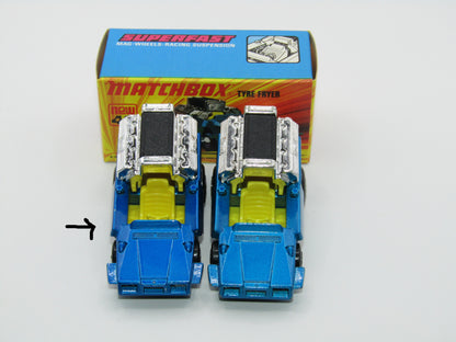 Matchbox Superfast 42B Tyre Fryer DARK Metallic Blue