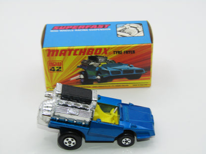 Matchbox Superfast 42B Tyre Fryer DARK Metallic Blue