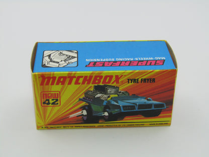 Matchbox Superfast 42B Tyre Fryer DARK Metallic Blue