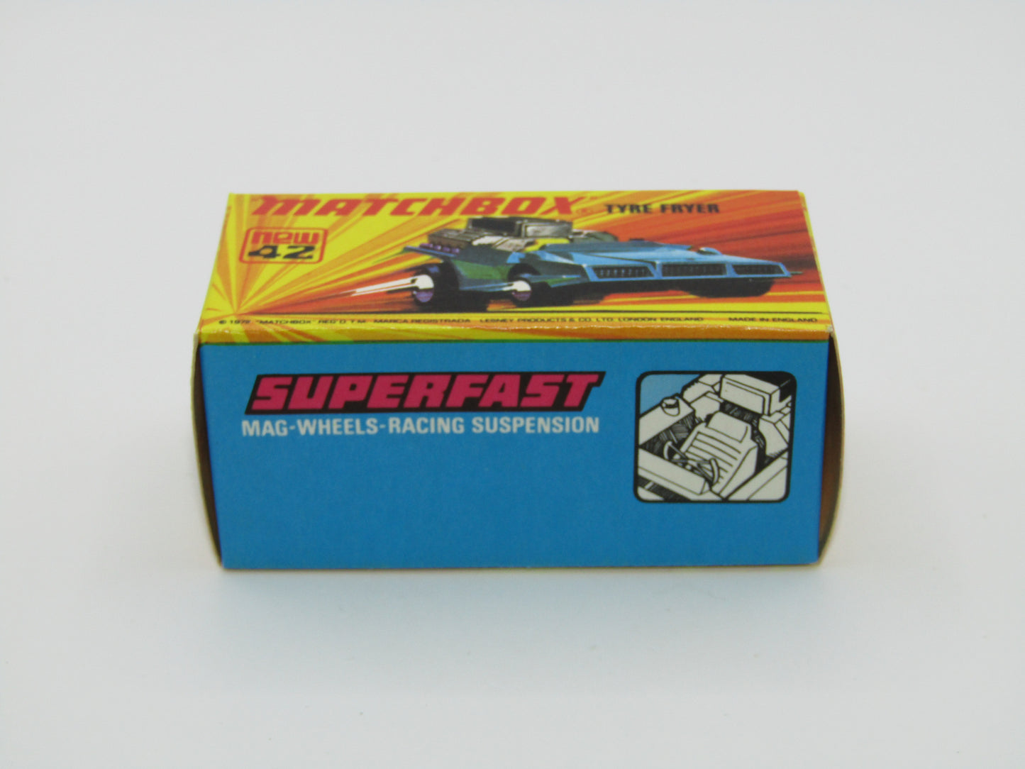Matchbox Superfast 42B Tyre Fryer DARK Metallic Blue