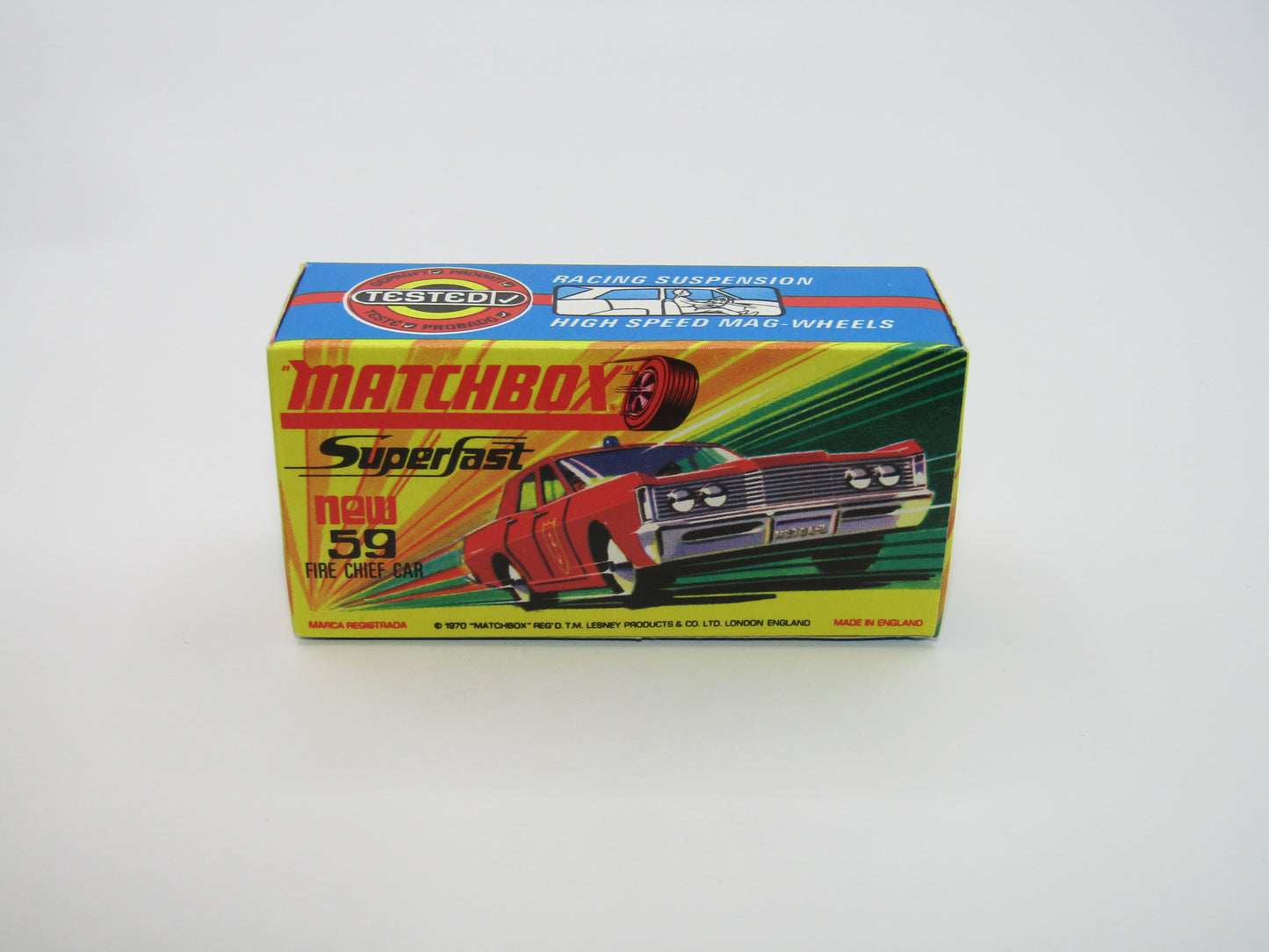 Matchbox Superfast 59B Mercury Police Car Police Labels Blue Roof Lights