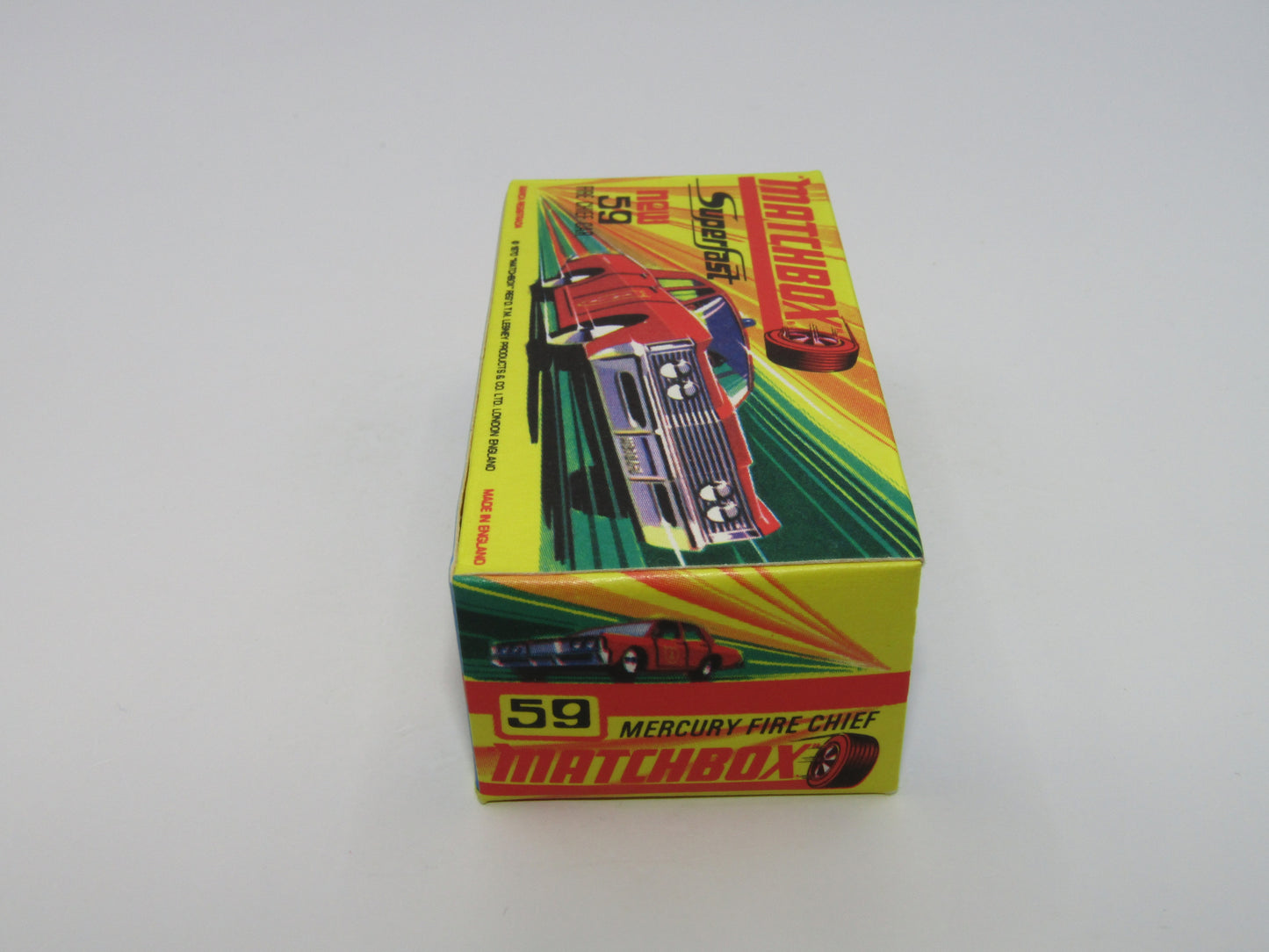 Matchbox Superfast 59B Mercury Police Car Police Labels Blue Roof Lights