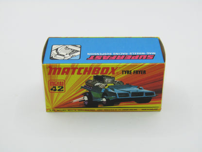 Matchbox Superfast 42B Tyre Fryer VERY LIGHT METALLIC BLUE