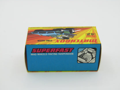 Matchbox Superfast 42B Tyre Fryer VERY LIGHT METALLIC BLUE