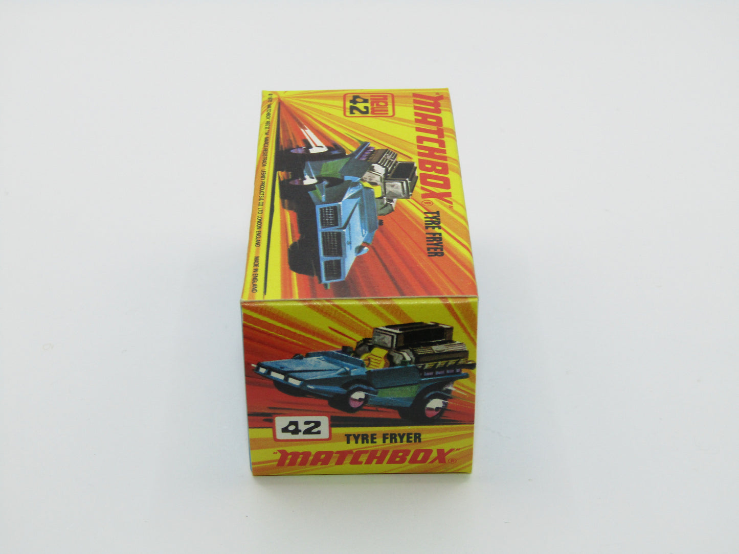 Matchbox Superfast 42B Tyre Fryer VERY LIGHT METALLIC BLUE