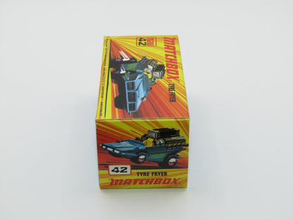 Matchbox Superfast 42B Tyre Fryer VERY LIGHT METALLIC BLUE