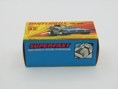 Matchbox Superfast 42B Tyre Fryer VERY LIGHT METALLIC BLUE