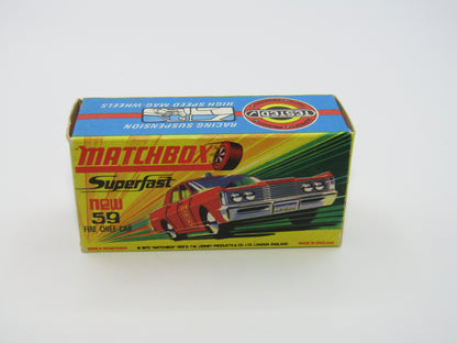Matchbox Superfast 59B Mercury Police Car Metro CLEAR Windows Silver Base