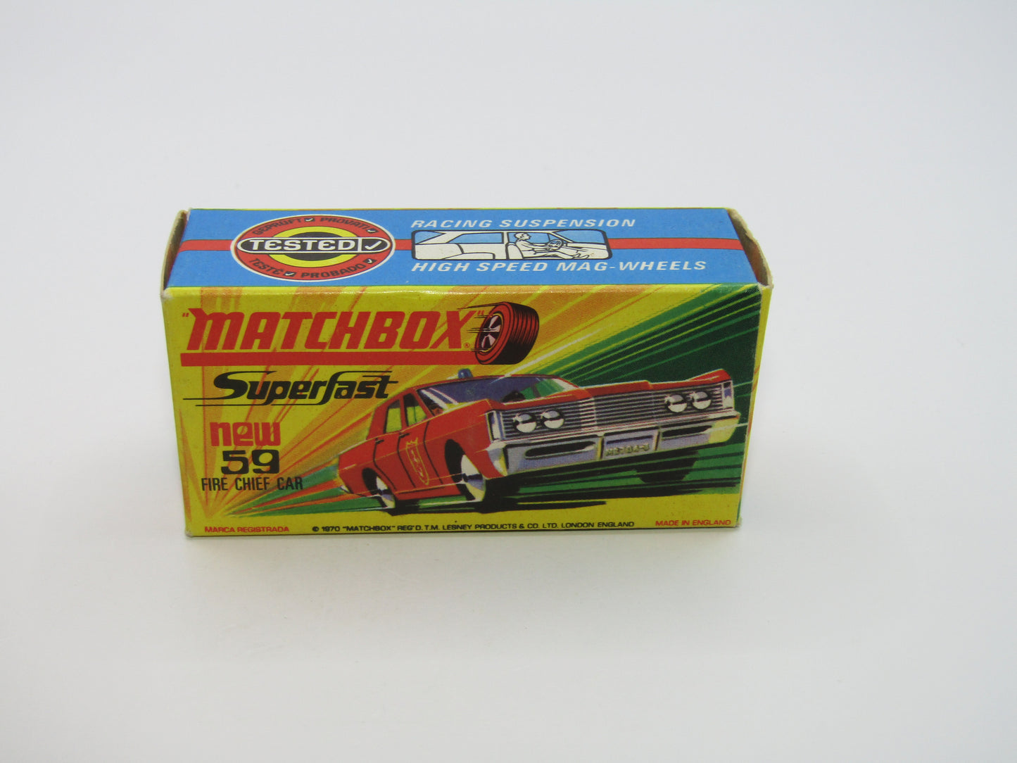 Matchbox Superfast 59B Mercury Police Car Metro CLEAR Windows Silver Base