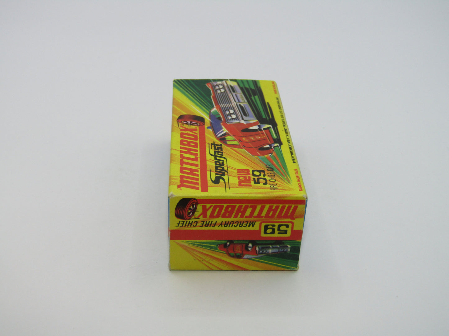 Matchbox Superfast 59B Mercury Police Car Metro CLEAR Windows Silver Base