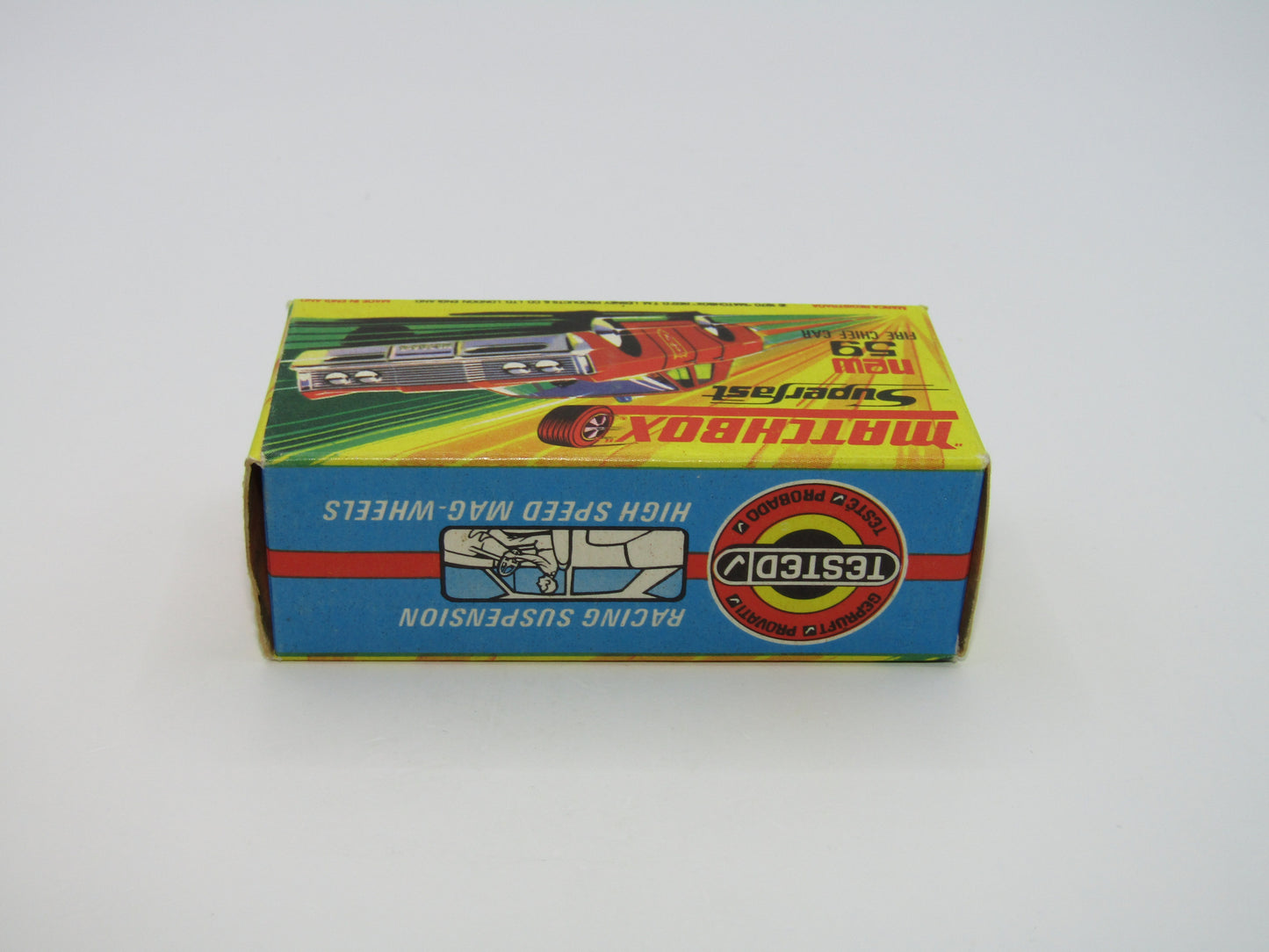 Matchbox Superfast 59B Mercury Police Car Metro CLEAR Windows Silver Base