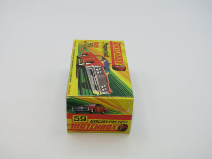 Matchbox Superfast 59B Mercury Police Car Metro CLEAR Windows Silver Base