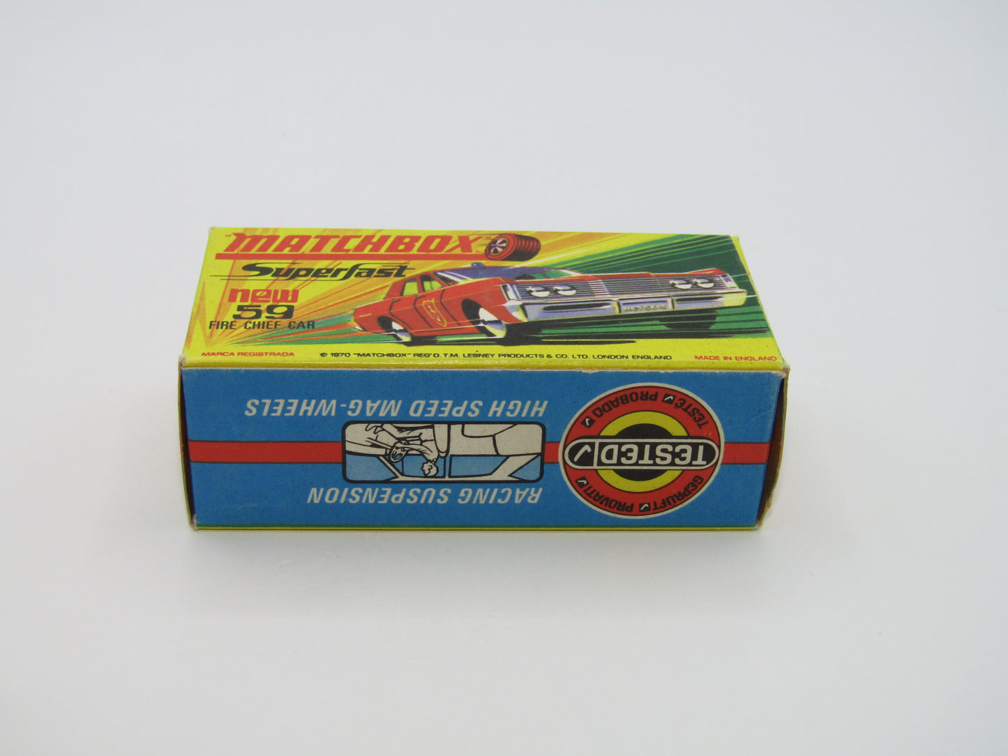 Matchbox Superfast 59B Mercury Police Car Metro CLEAR Windows Silver Base