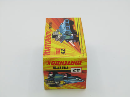 Matchbox Superfast 42B Tyre Fryer Medium Met Blue Bright Yellow Interior