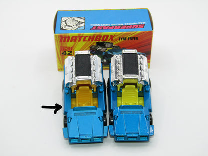 Matchbox Superfast 42B Tyre Fryer DARK YELLOW Interior