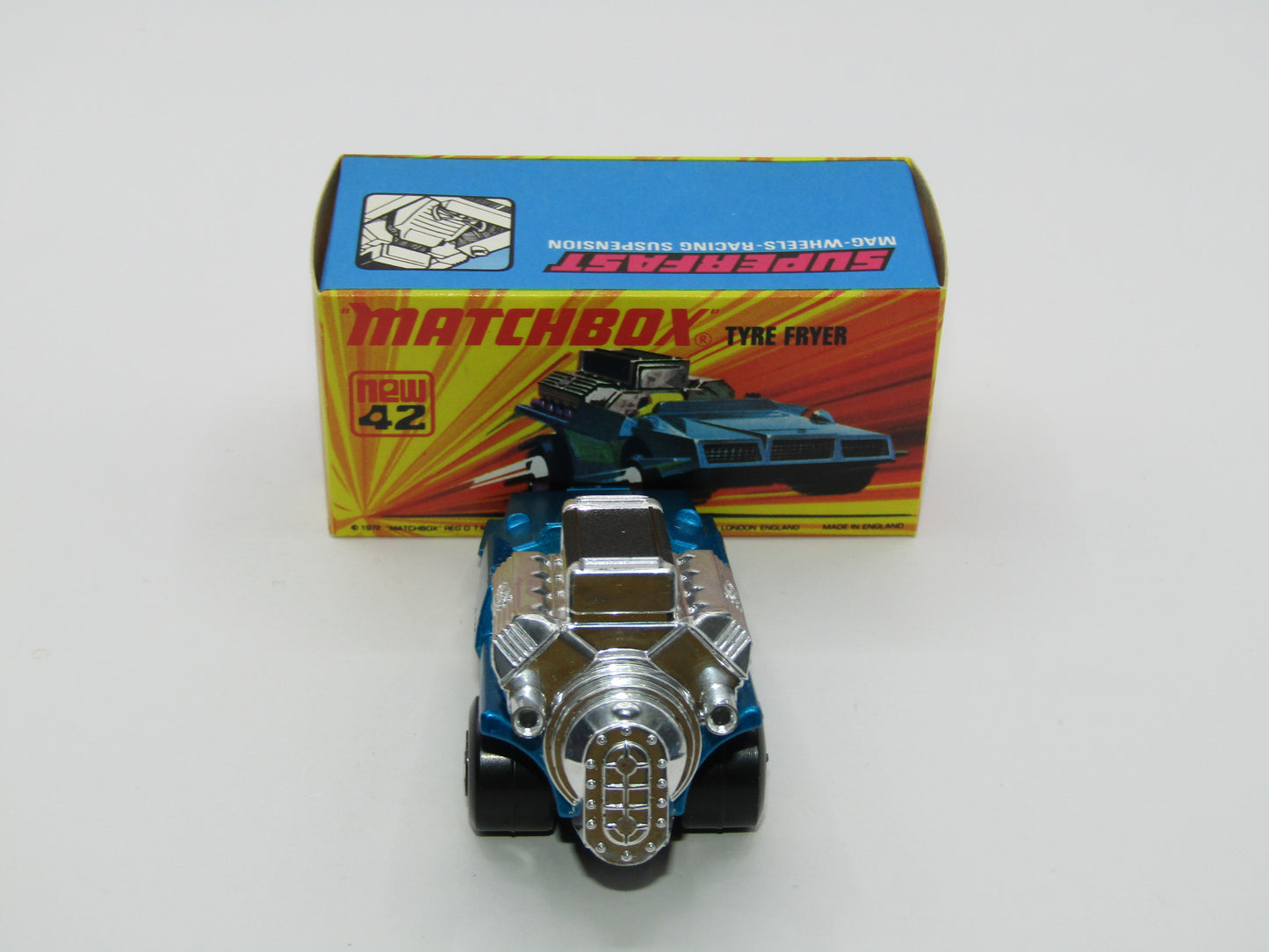 Matchbox Superfast 42B Tyre Fryer DARK YELLOW Interior