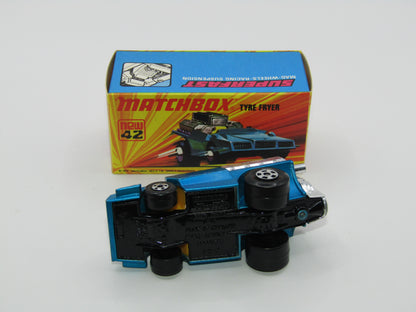 Matchbox Superfast 42B Tyre Fryer DARK YELLOW Interior