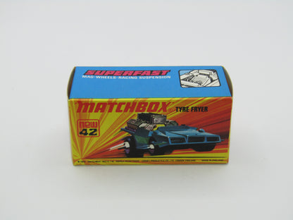 Matchbox Superfast 42B Tyre Fryer DARK YELLOW Interior