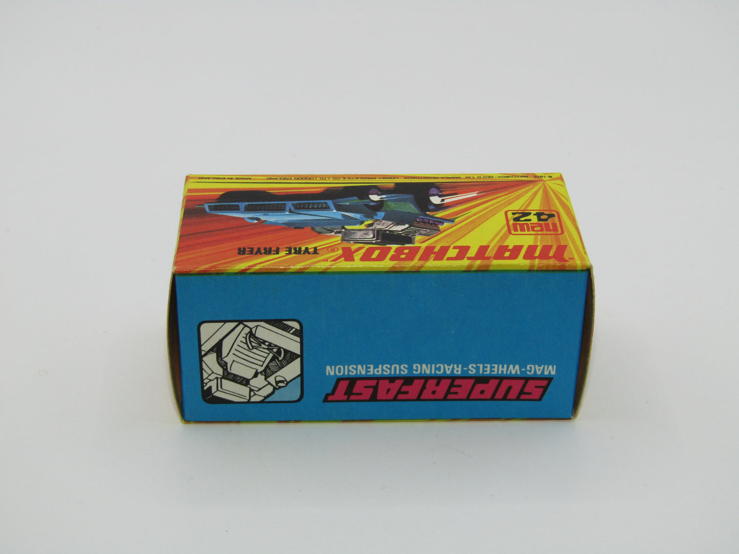Matchbox Superfast 42B Tyre Fryer DARK YELLOW Interior