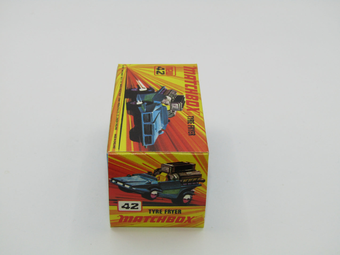 Matchbox Superfast 42B Tyre Fryer DARK YELLOW Interior