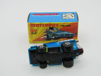 Matchbox Superfast 42B Tyre Fryer LEMON YELLOW Interior