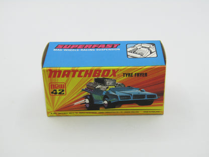Matchbox Superfast 42B Tyre Fryer LEMON YELLOW Interior