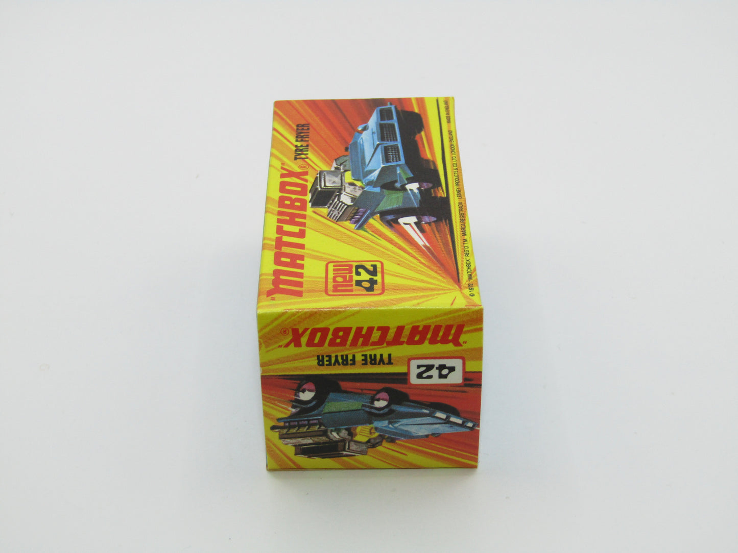 Matchbox Superfast 42B Tyre Fryer LEMON YELLOW Interior
