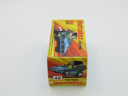 Matchbox Superfast 42B Tyre Fryer LEMON YELLOW Interior