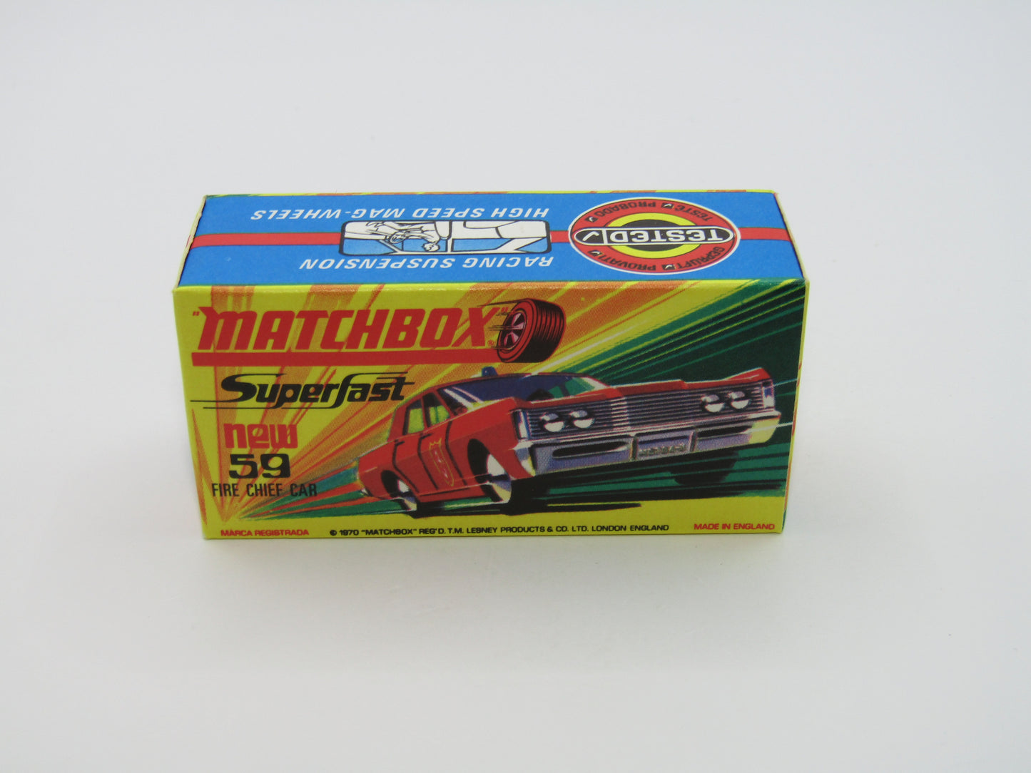 Matchbox Superfast 59B Mercury Police Car Metro Police DK Blue Windows Silver Base