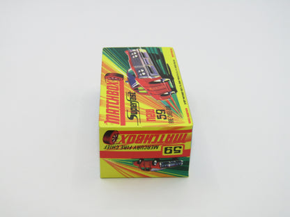 Matchbox Superfast 59B Mercury Police Car Metro Police DK Blue Windows Silver Base
