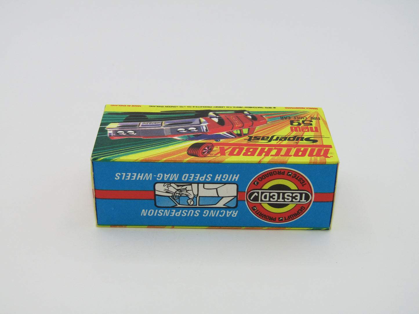 Matchbox Superfast 59B Mercury Police Car Metro Police DK Blue Windows Silver Base