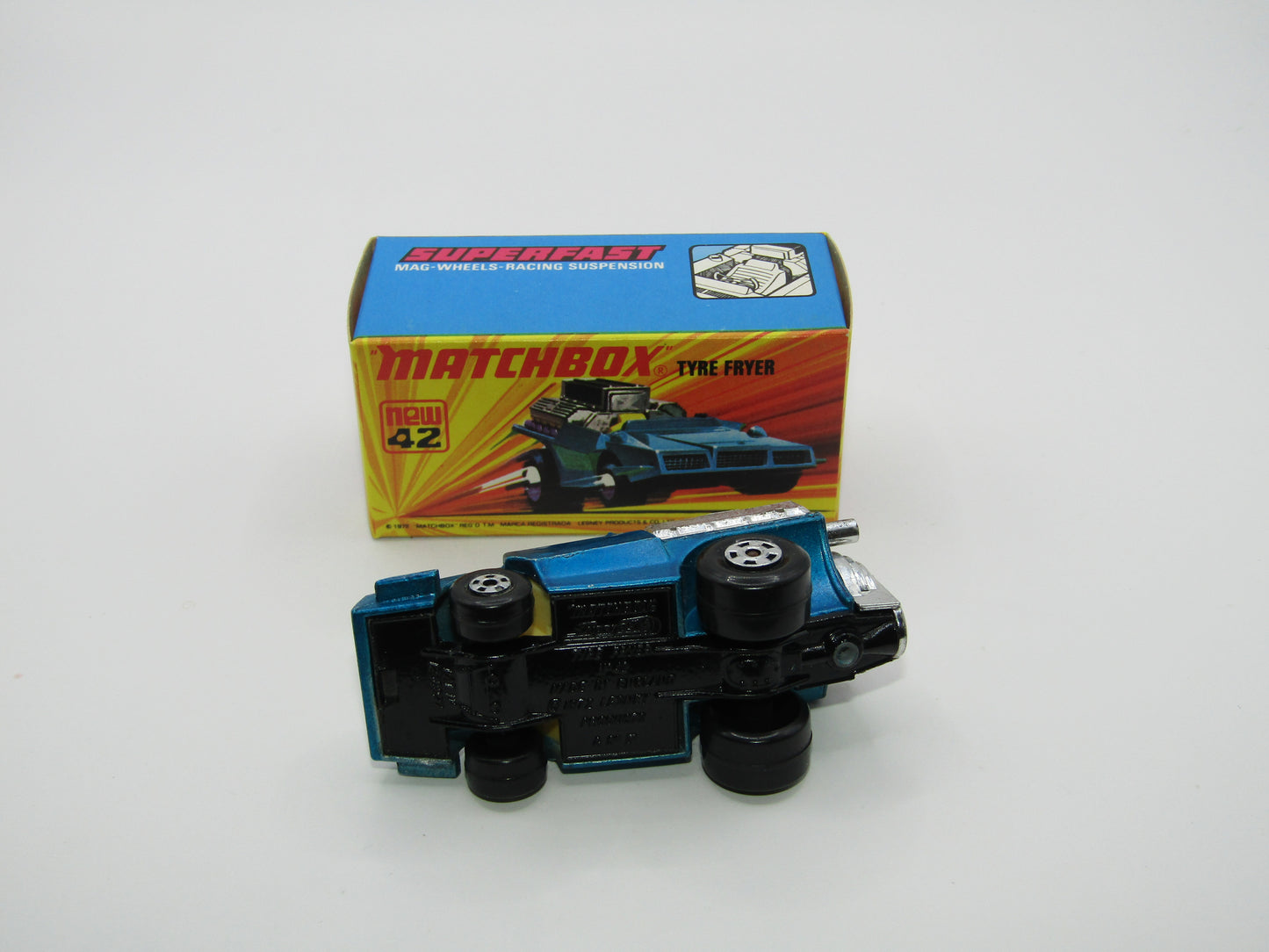 Matchbox Superfast 42B Tyre Fryer PALE CREAM Interior