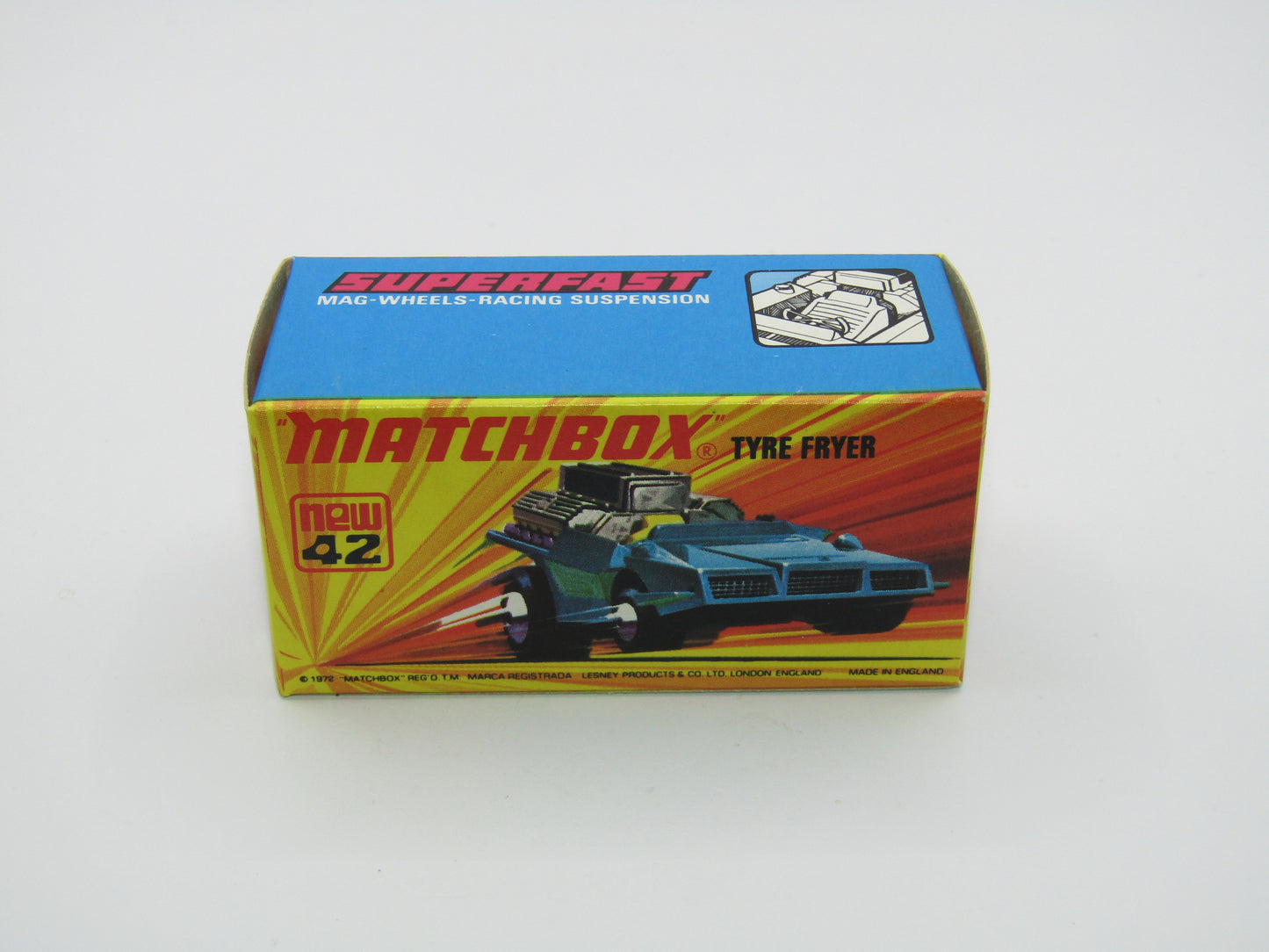 Matchbox Superfast 42B Tyre Fryer PALE CREAM Interior