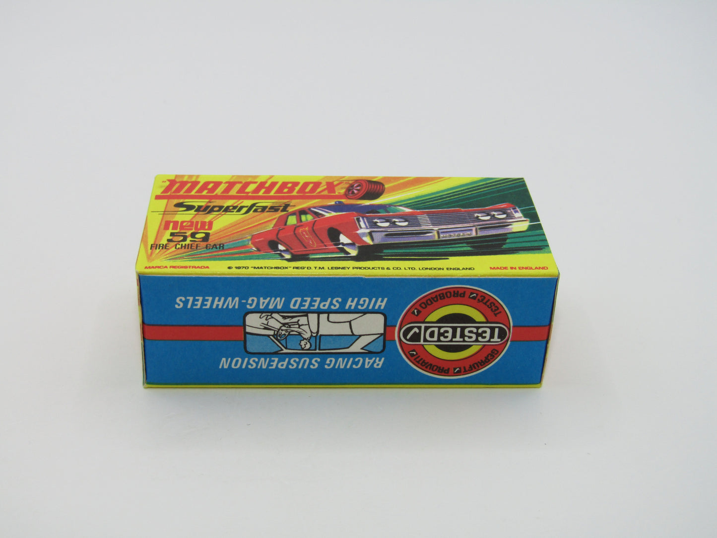 Matchbox Superfast 59B Mercury Police Car Metro Police DK Blue Windows Silver Base