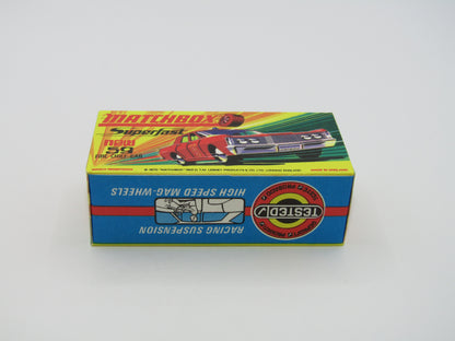 Matchbox Superfast 59B Mercury Police Car Metro Police DK Blue Windows Silver Base