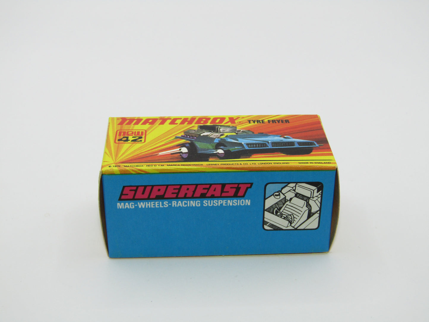 Matchbox Superfast 42B Tyre Fryer PALE CREAM Interior