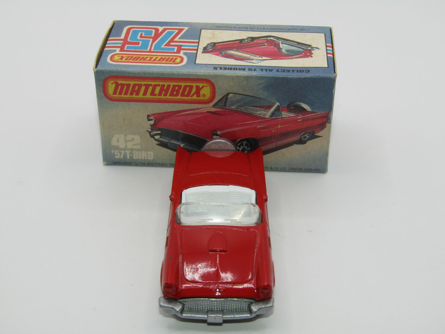 Matchbox Superfast 42D Ford Thunderbird DOT DASH Front Wheels