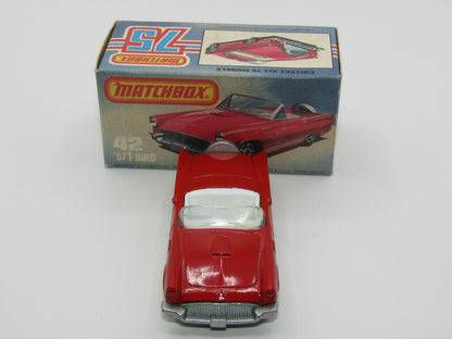 Matchbox Superfast 42D Ford Thunderbird DOT DASH Front Wheels